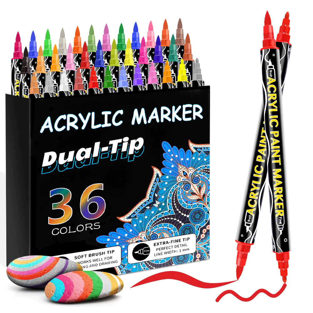 Double-Headed Acrylic Marker Pen