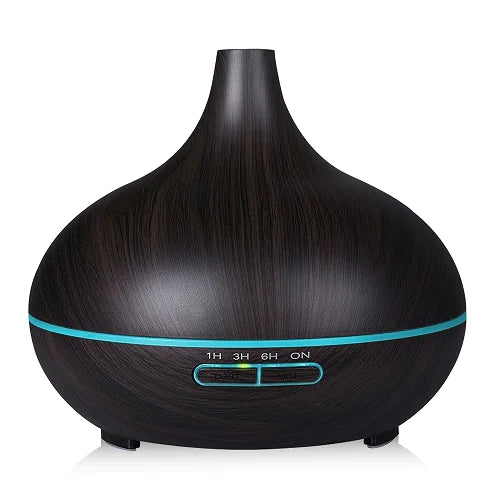 Creative Home Appliance Full Wood Grain Remote Control Aromatherapy Lamp