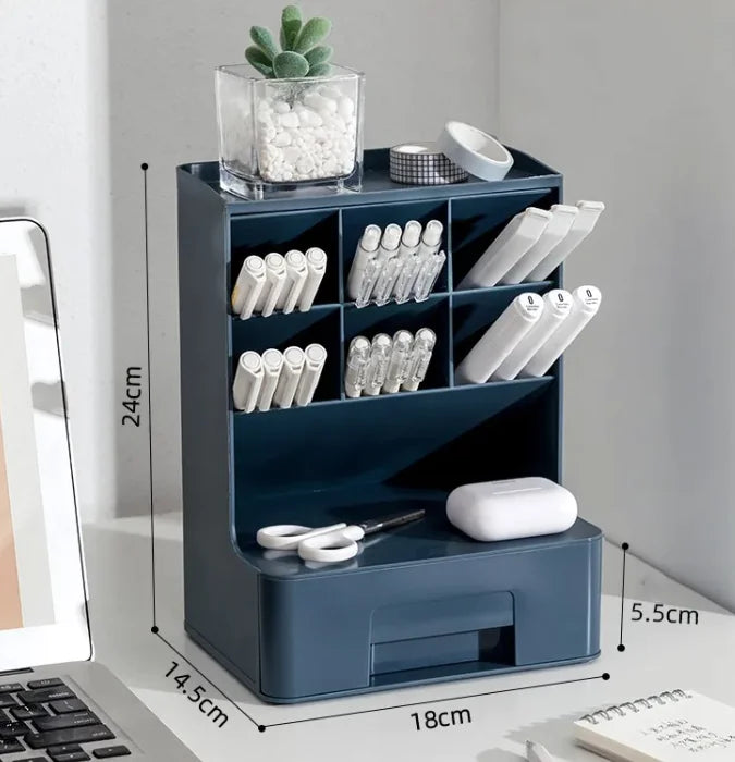 Angled Pen Holder Desk Organizer