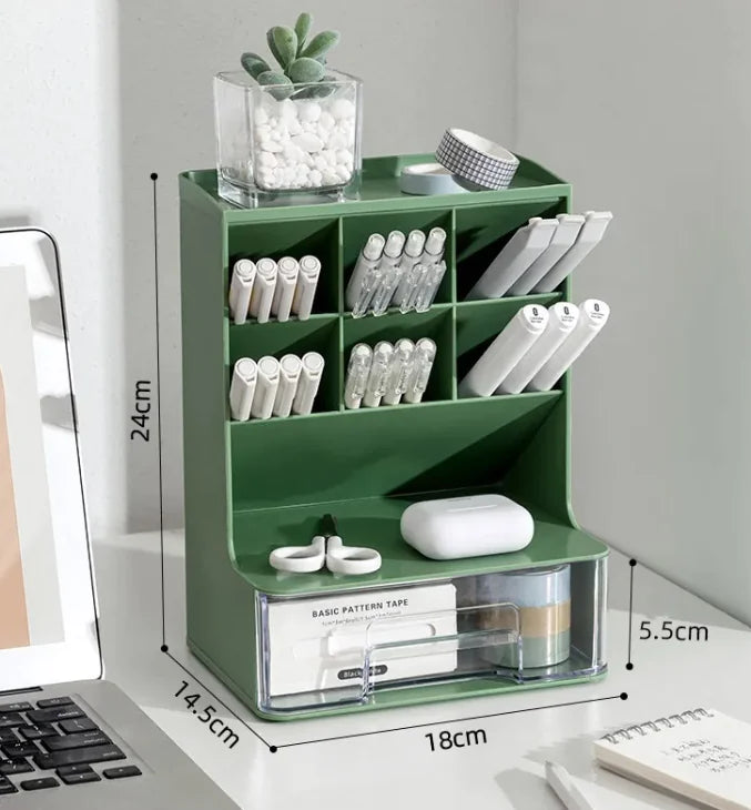 Angled Pen Holder Desk Organizer